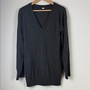 Arket V-Neck Gray Sweater Size Extra Small